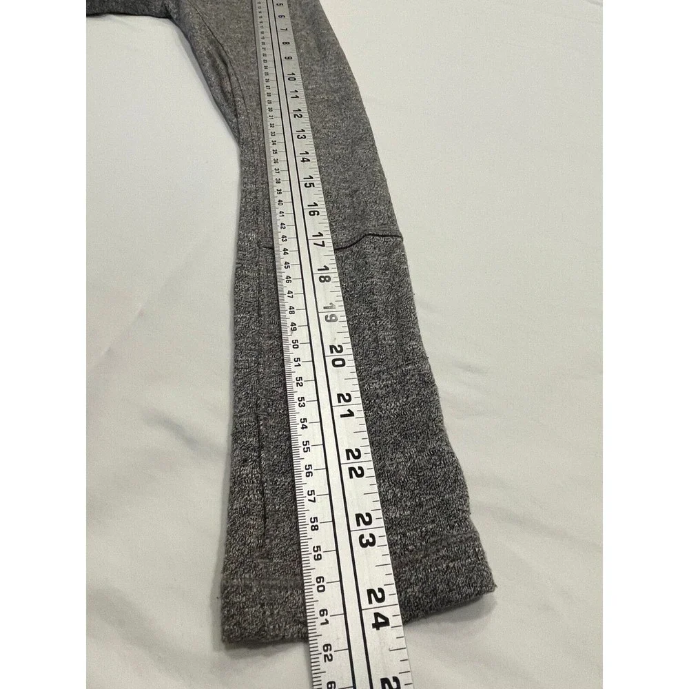 Zella Enlighten Me Cardigan Womens XS Gray Draped Wrap Athleisure‎ Thumbhole